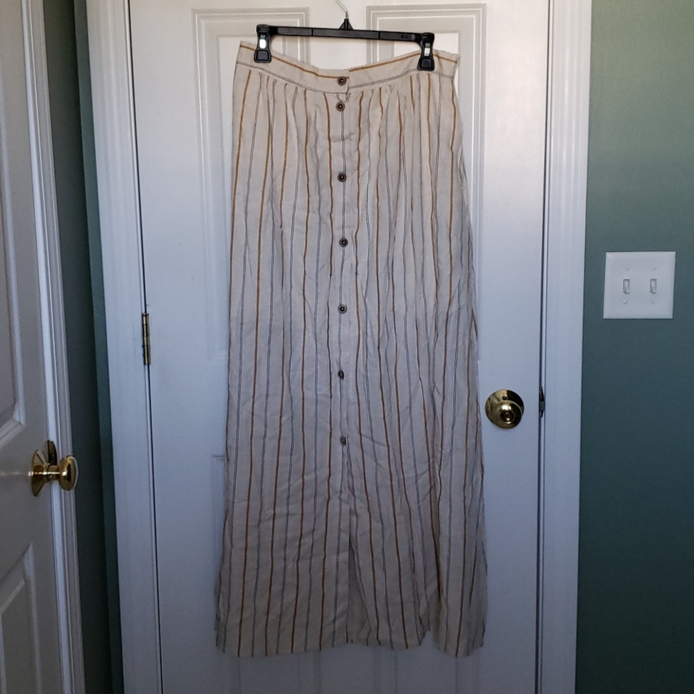 Hummingbird Linen Feel Maxi Skirt